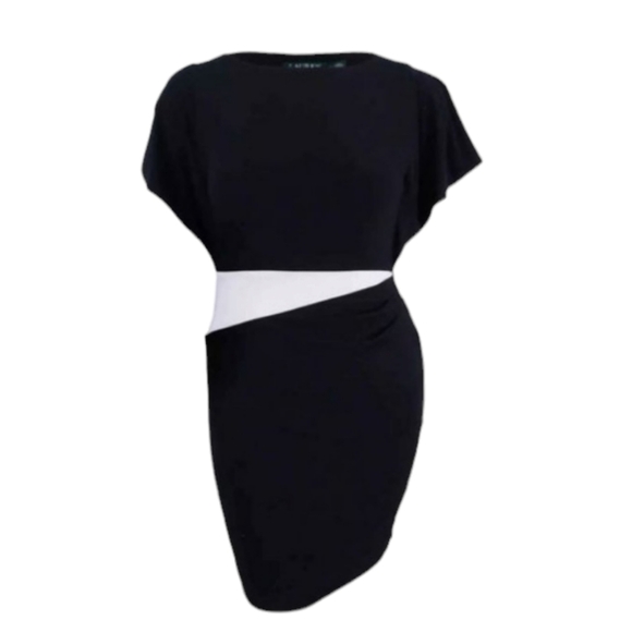 Lauren Ralph Lauren Dresses & Skirts - Lauren Ralph Lauren Women's Slit Flutter Sleeve Jersey Dress Size 14